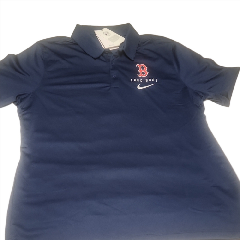 NWT Nike Mens Red Sox Polo Shirt, XL
